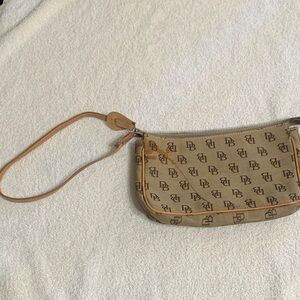 Dooney & Bourke Tan Monogram Wristlet